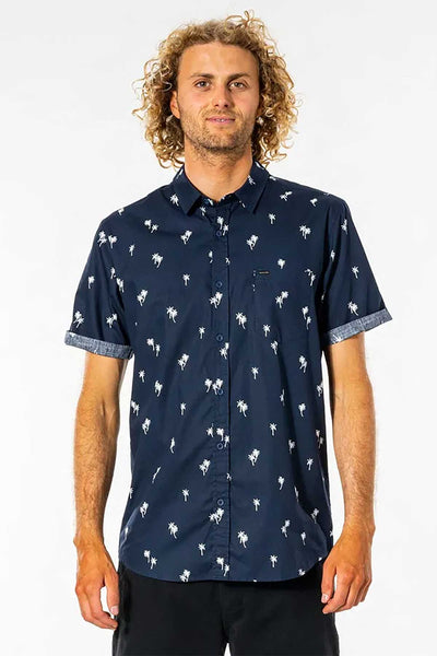 Rip Curl S/S Shirt Paradise Palms in Navy