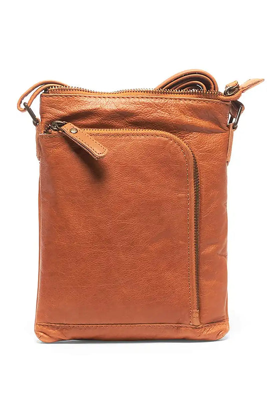 Rugged Hide Womens Leather Bag - Freya Cross body in Tan