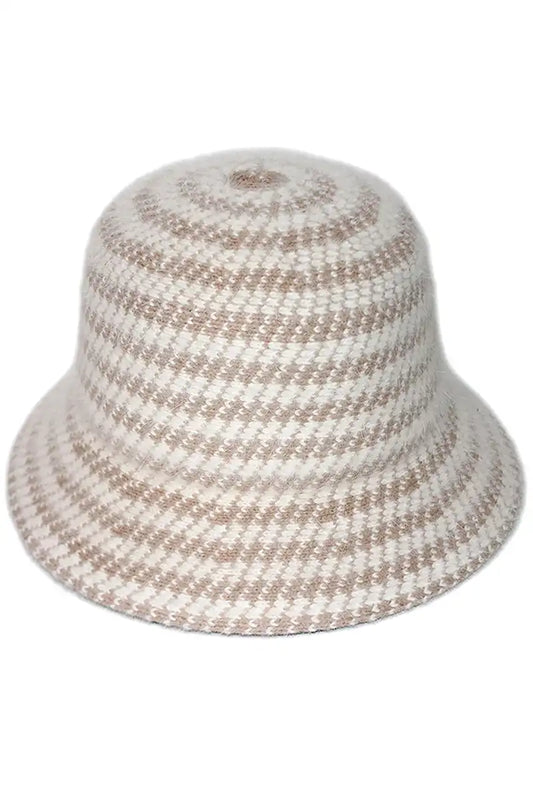 Rigon Lavina Bucket Hat in Camel/Ivory