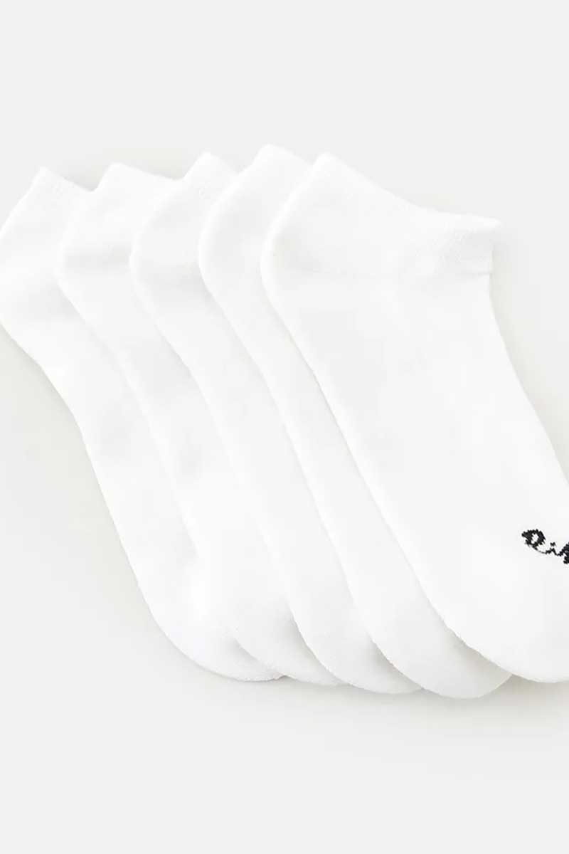 Rip Curl Womens Ankle Socks 5pk White