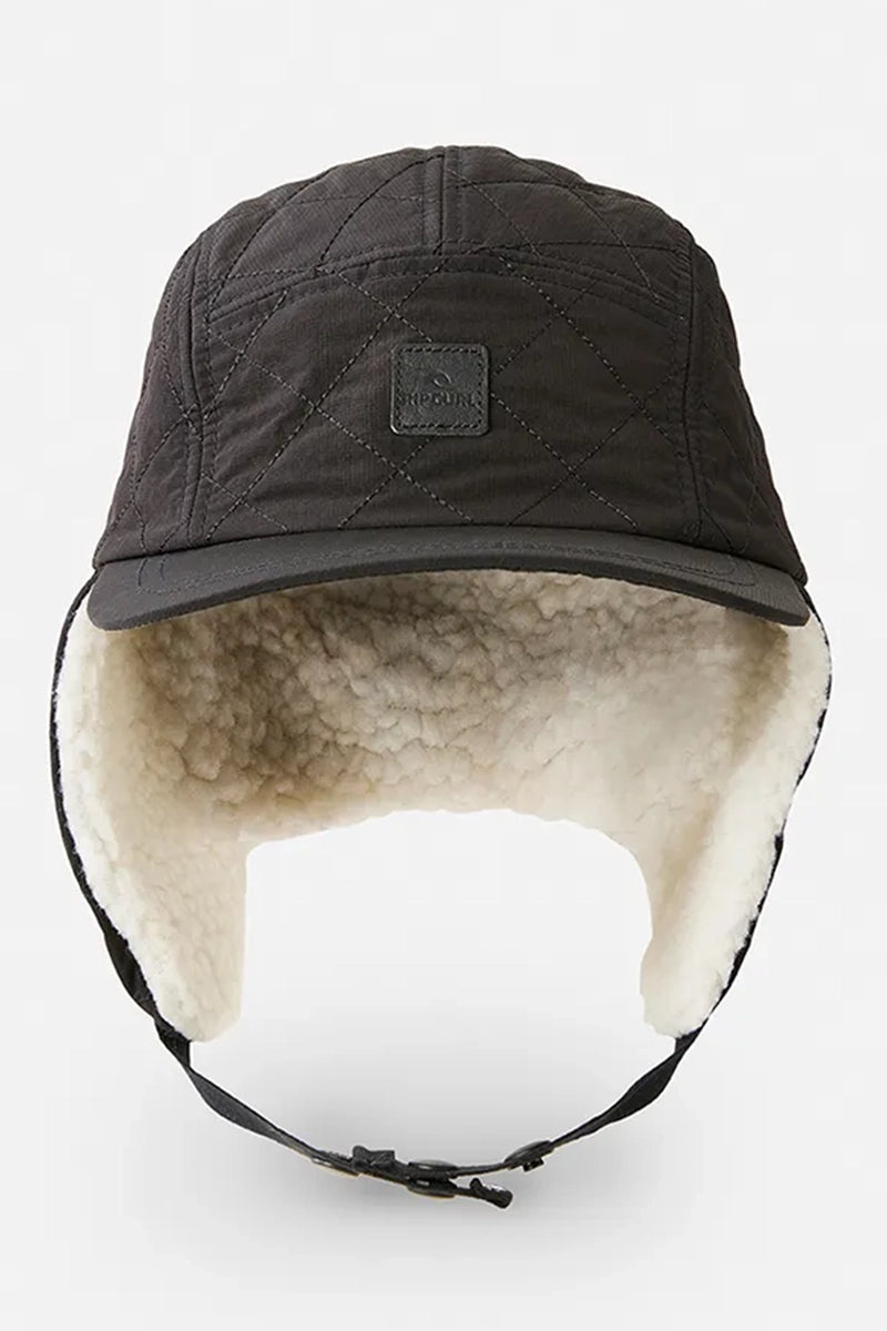Rip Curl Anti Series Arctic Cap in Black front view
