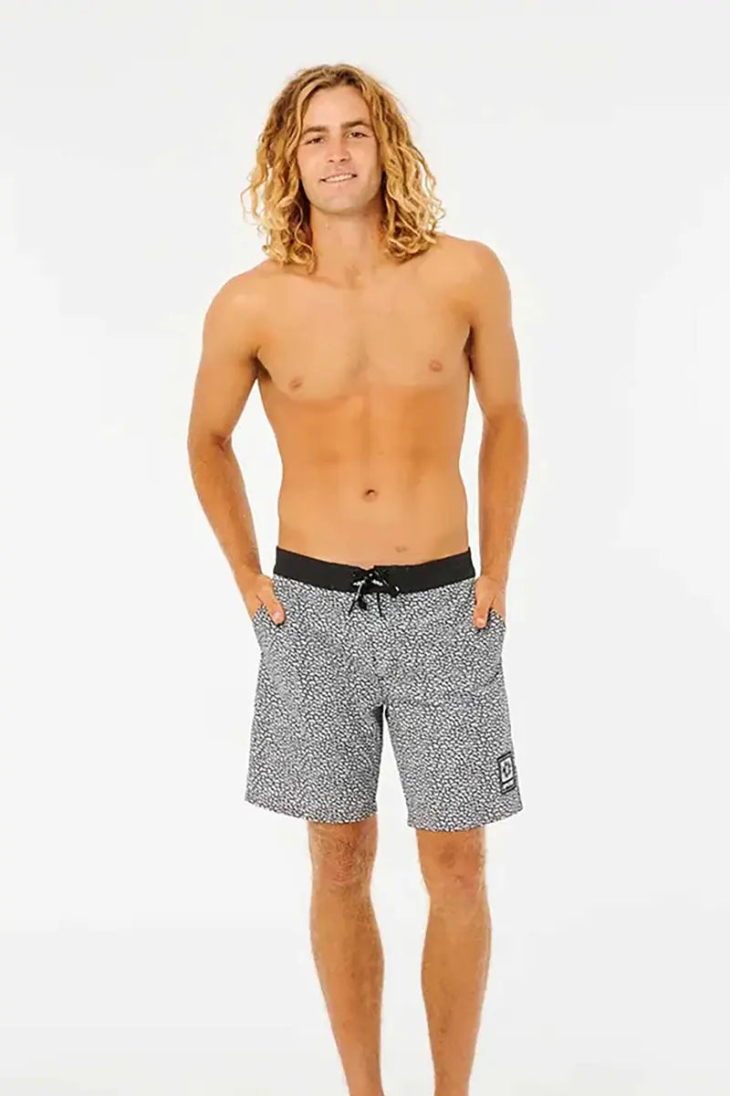 full view of model wearing Rip Curl Archive Layday Boardshorts