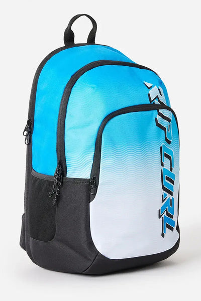 3/4 front view of the Rip Curl Back Ozone Faded Slant 30 litre