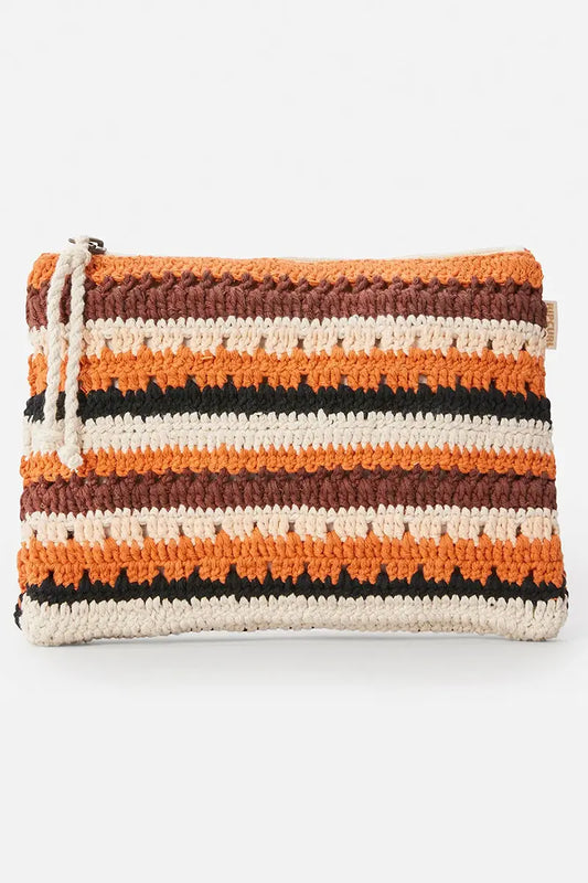 Rip Curl Ellis Crochet Clutch in Cinnamon