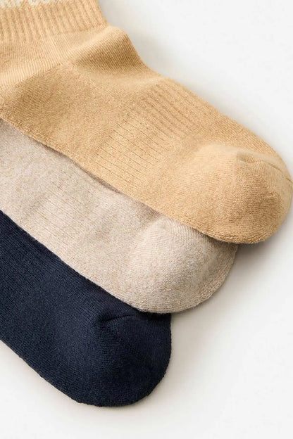 Rip Curl Icons Of Surf 3-Pack Socks in Almond toe detail view