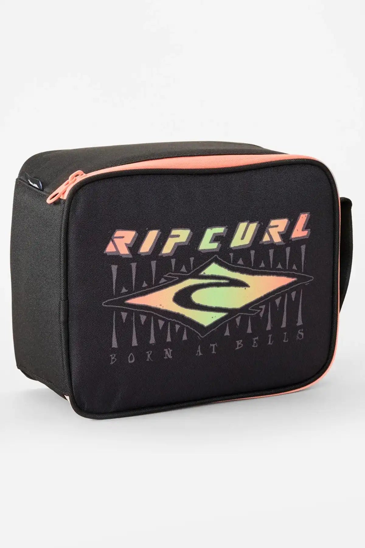 Black lunch bag with Rip Curl logo on a white background