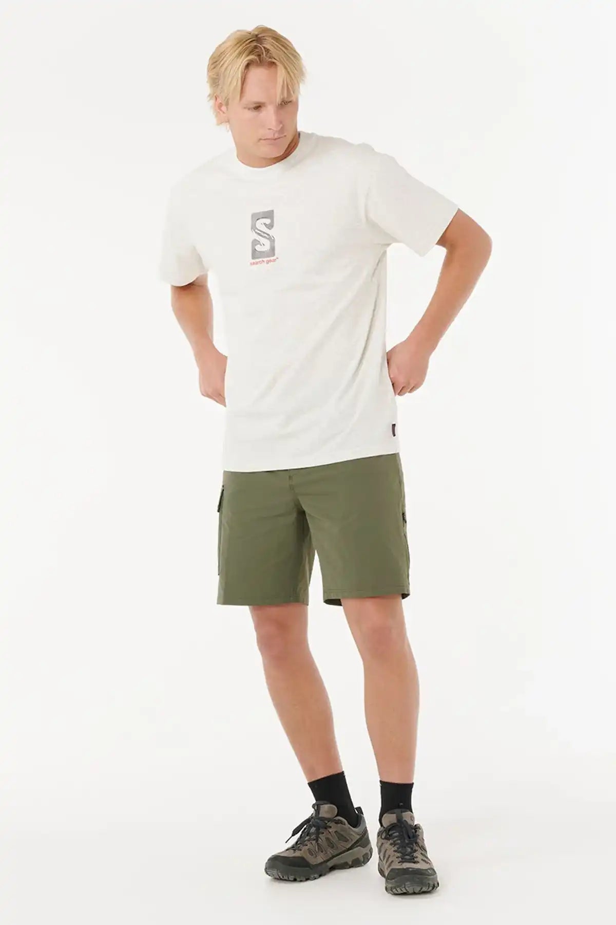 Rip Curl Mens Boardwalk 19'' Search Volley — Deep Cactus