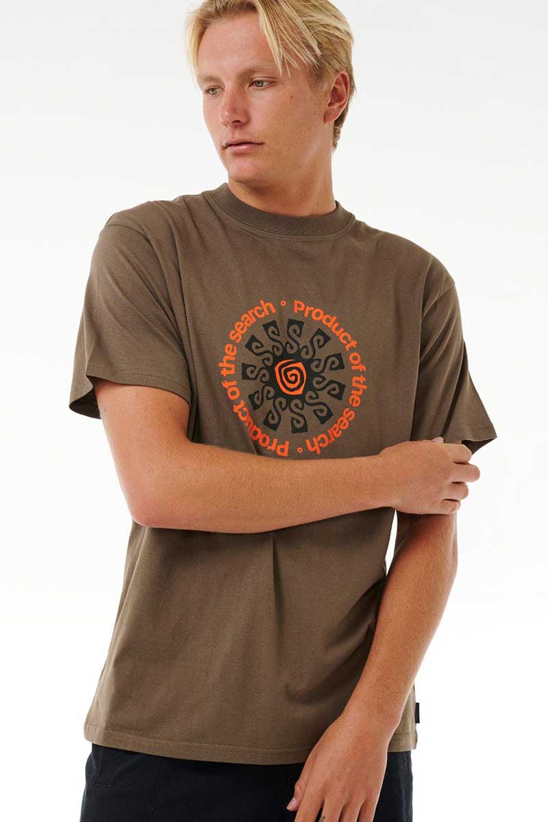 Rip Curl Men's Search Sun Tee in Rock