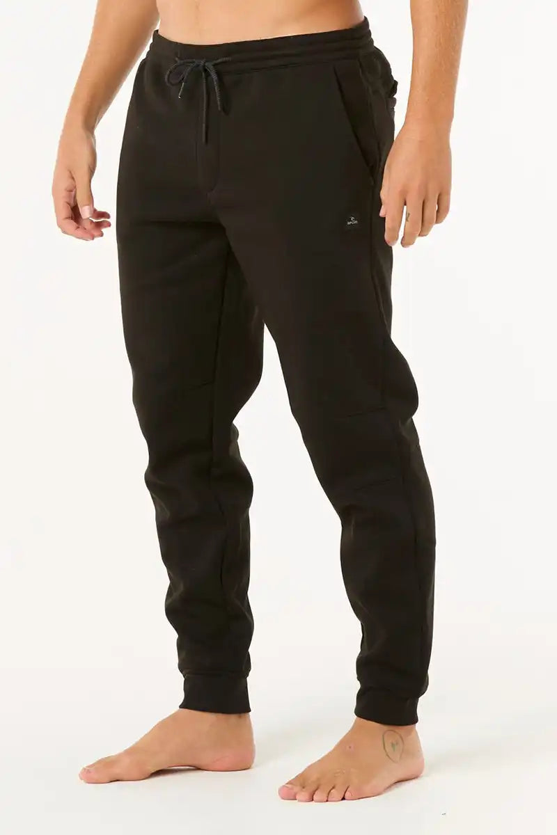 Rip Curl Mens Trackpant Anti Series Departed in Black side view