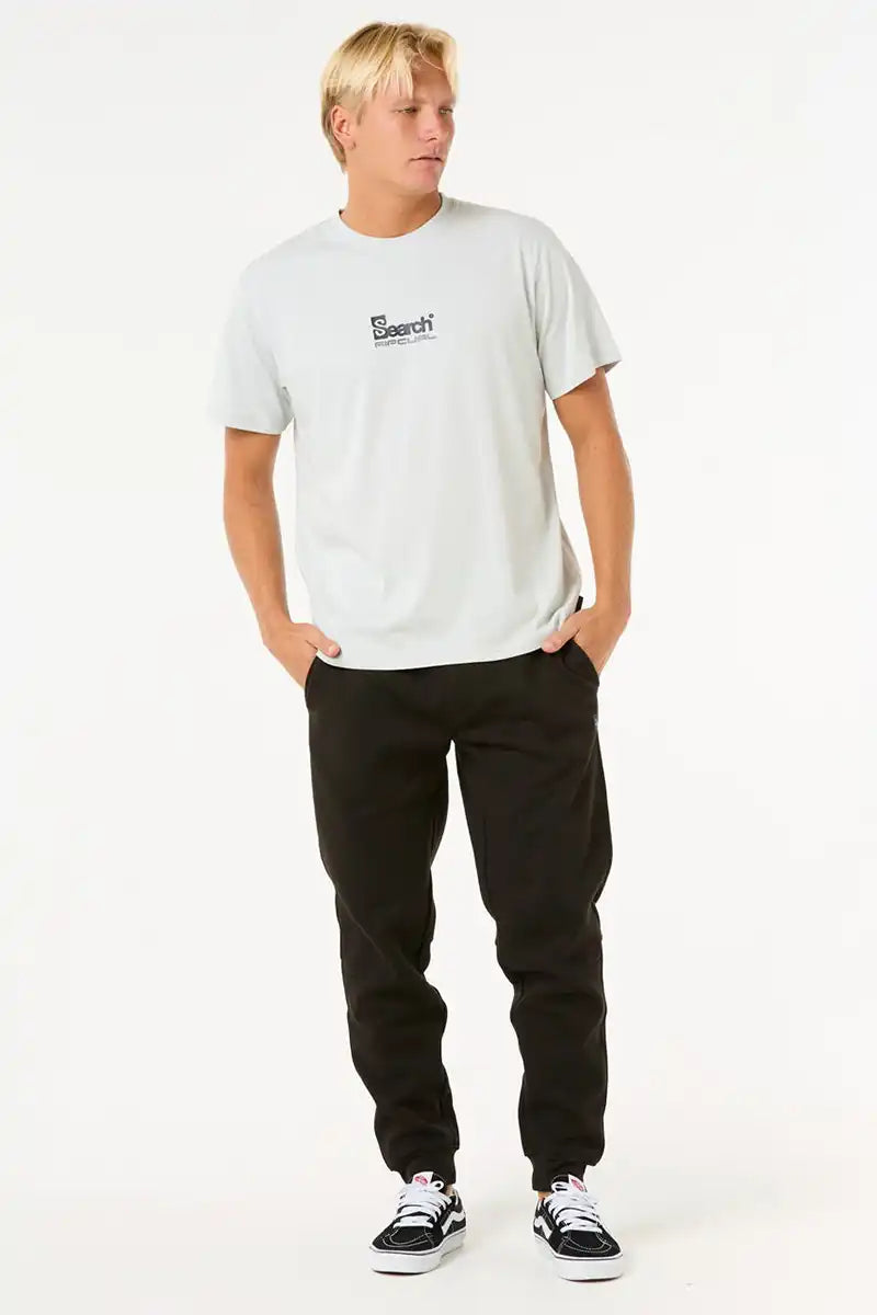 Rip Curl Mens Trackpant Anti Series Departed in Black full model view