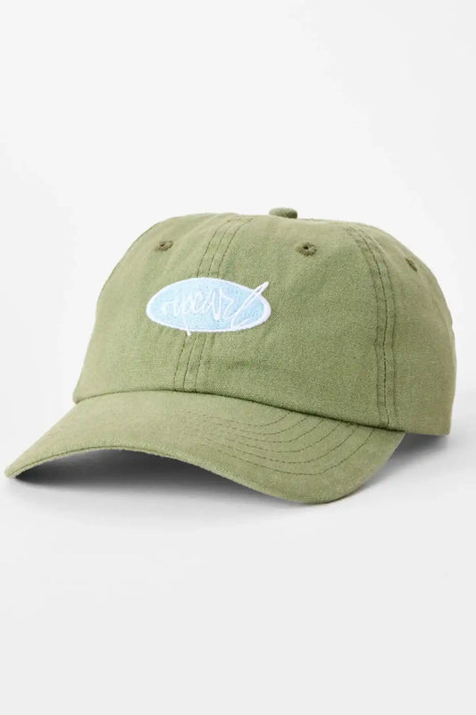 Rip Curl Cactus Green cap with a logo on a white background