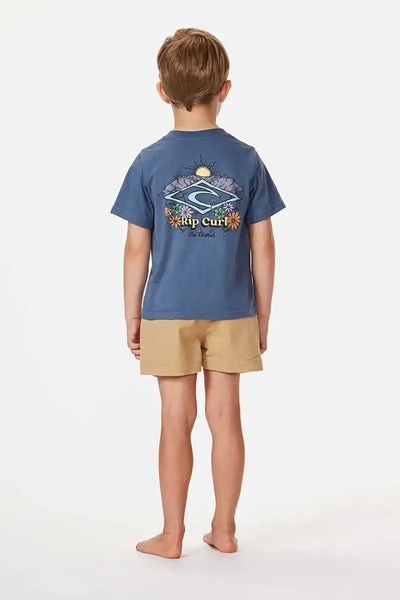 Rip Curl Shred Town Barrel Tee Boys Back View