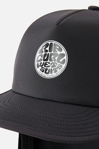 Rip Curl Surf Series Cap in Black logo detail