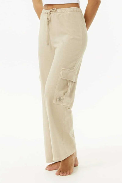 Rip Curl Women's Block Party Track Cargo Pant front 3/4 view