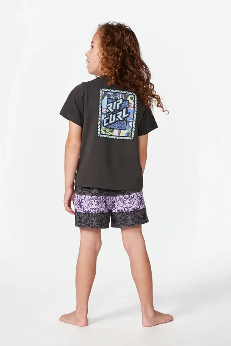 Rip Curl Static Youth Tee Washed Black