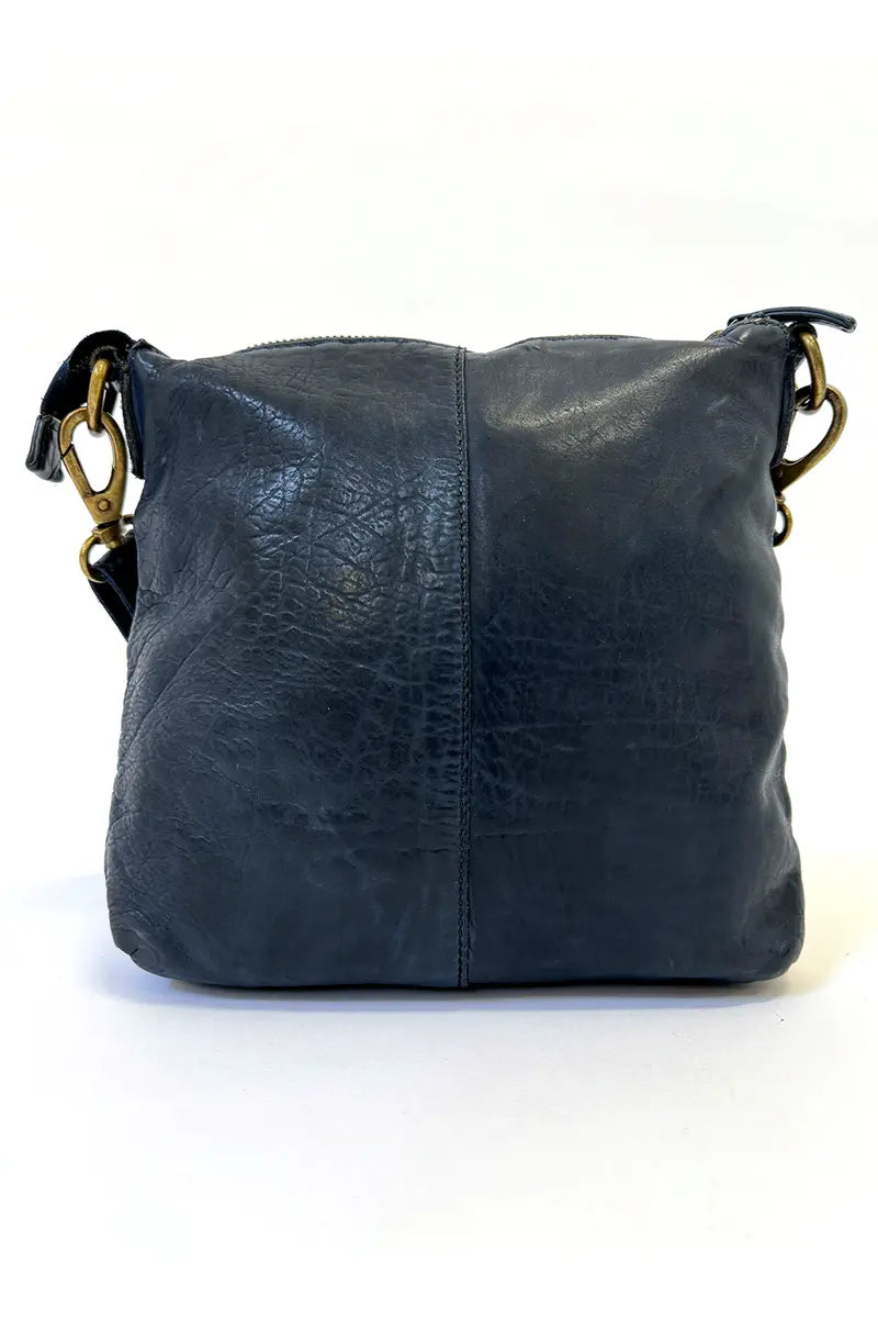 back view of the Rugged Hide Jackie Cross Body Bag in Navy