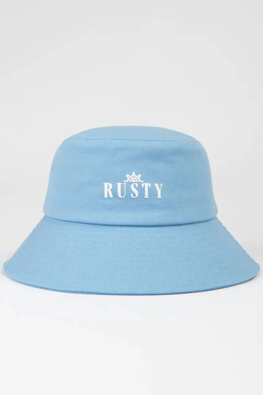 Rusty Essentials Bucket Hat in Periwinkle Blue