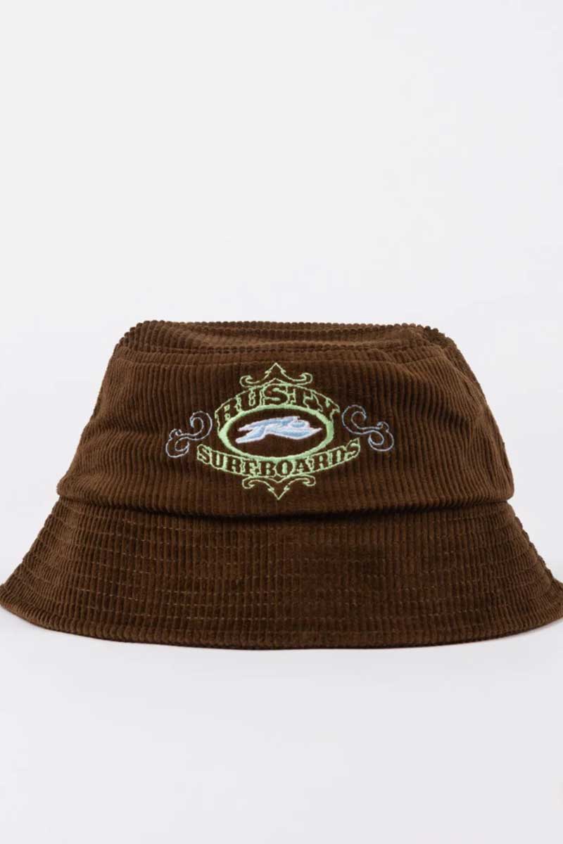 Rusty Mens Bucket Hat Frenzy Cord Front