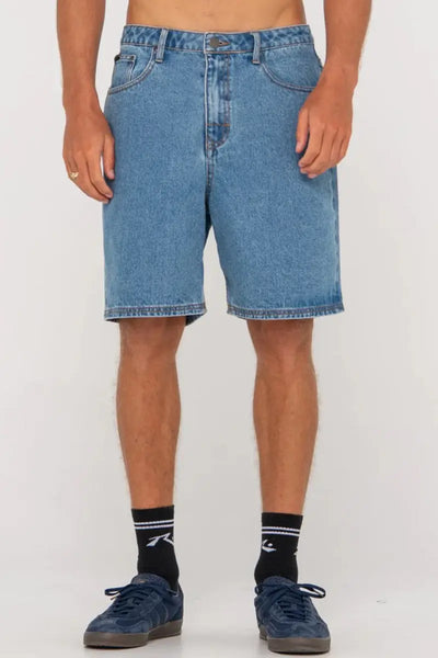 Rusty Jean Short in Lucifer Loose Trigg Blue front