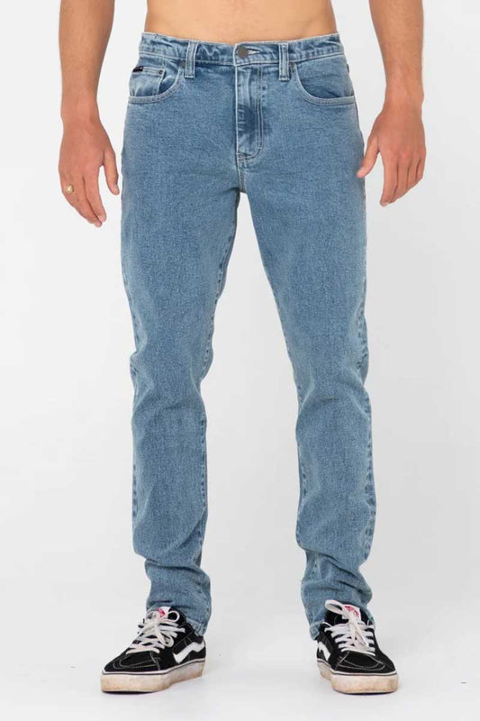 Rusty Mens Indi Slim 5 Pocket Jean Front