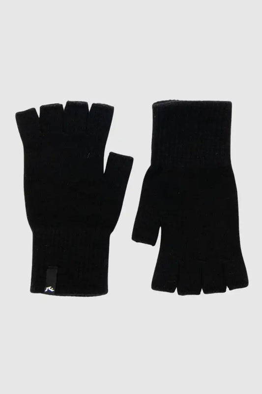 Rusty Men's Rude Fingerless Gloves in Black