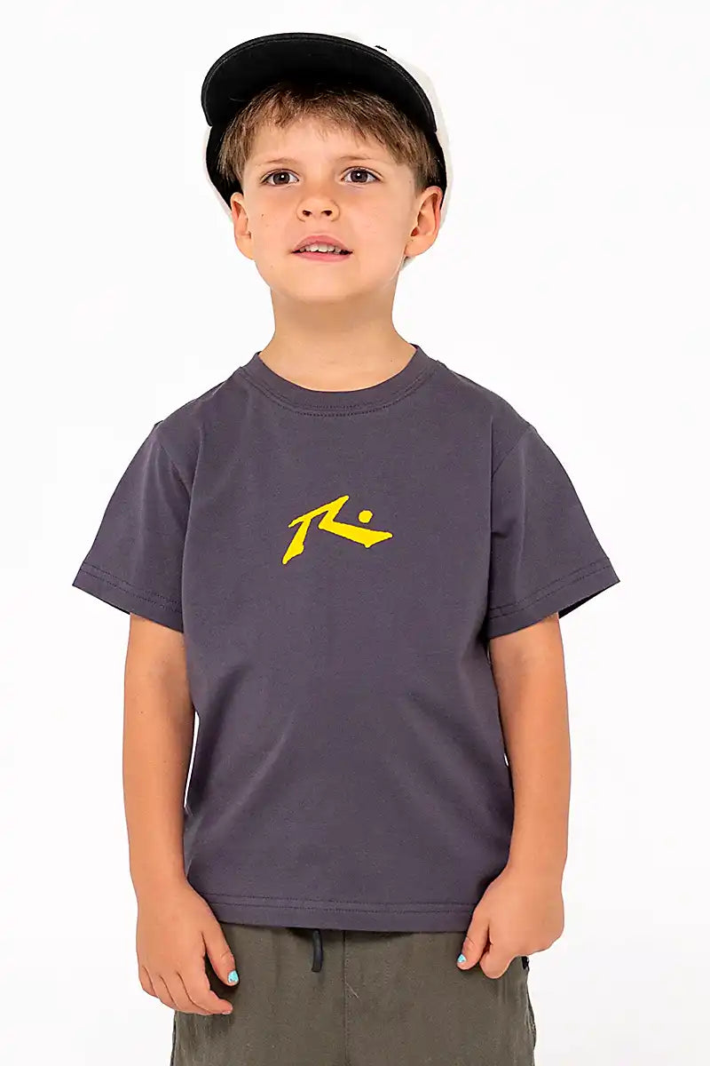 Rusty Runts One Hit CF Competition Tee in Coal 