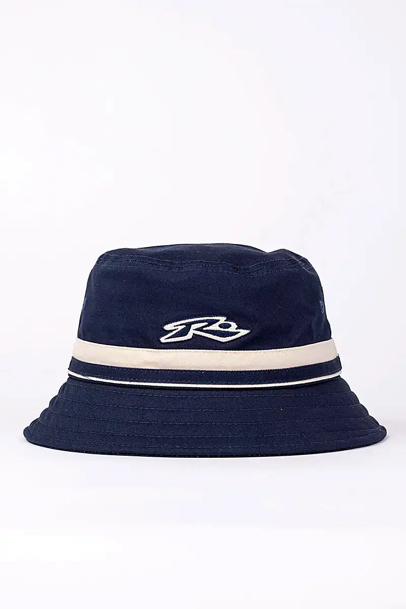 Rusty White Lines Bucket  hat