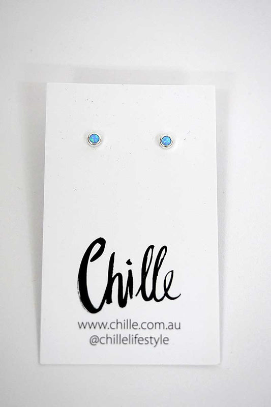 Sterling SIlver Studs with Opal
