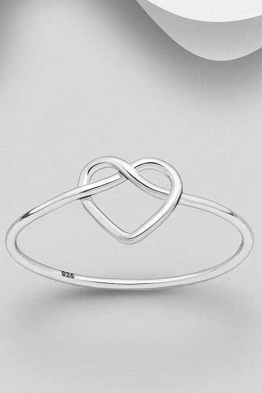 Chille 925 Sterling Silver Love Knot Ring