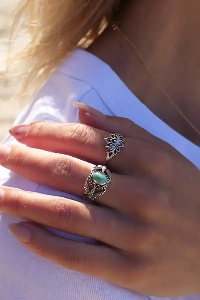 Butterfly turquoise ring deals