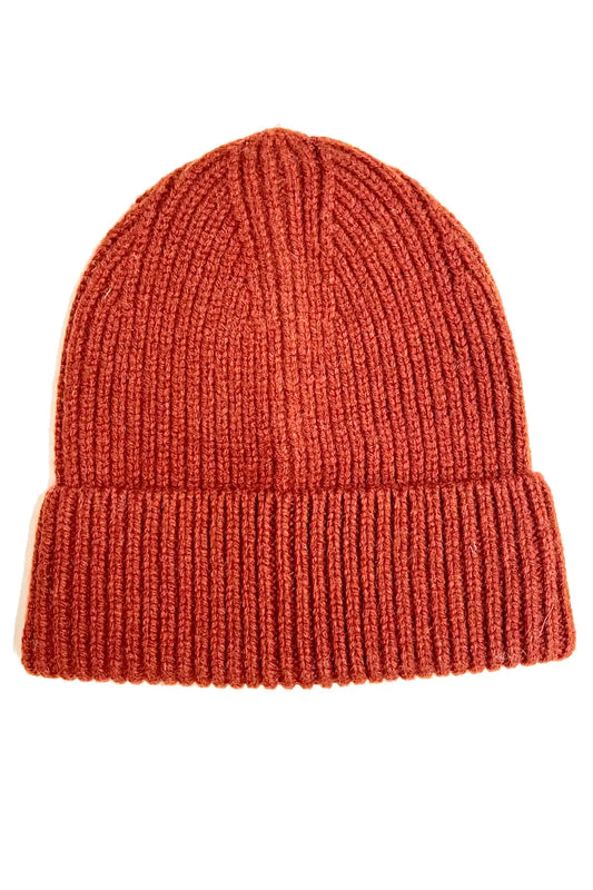 The Merino Cuff Beanie – Rust