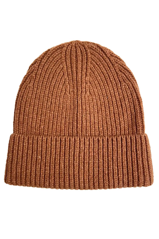 The Merino Cuff Beanie – Walnut