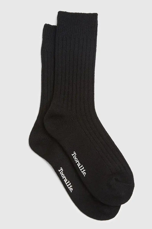 Toorallie Fine Merino Socks in Black
