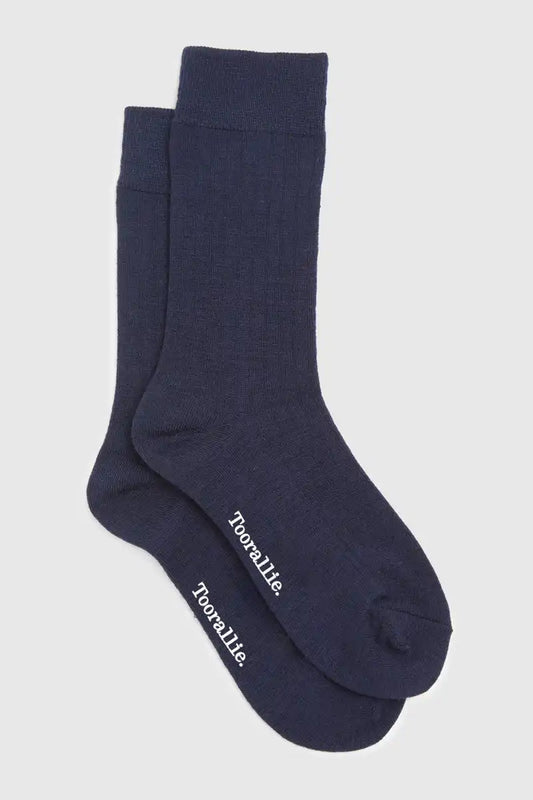 Toorallie Fine Merino Socks in Navy