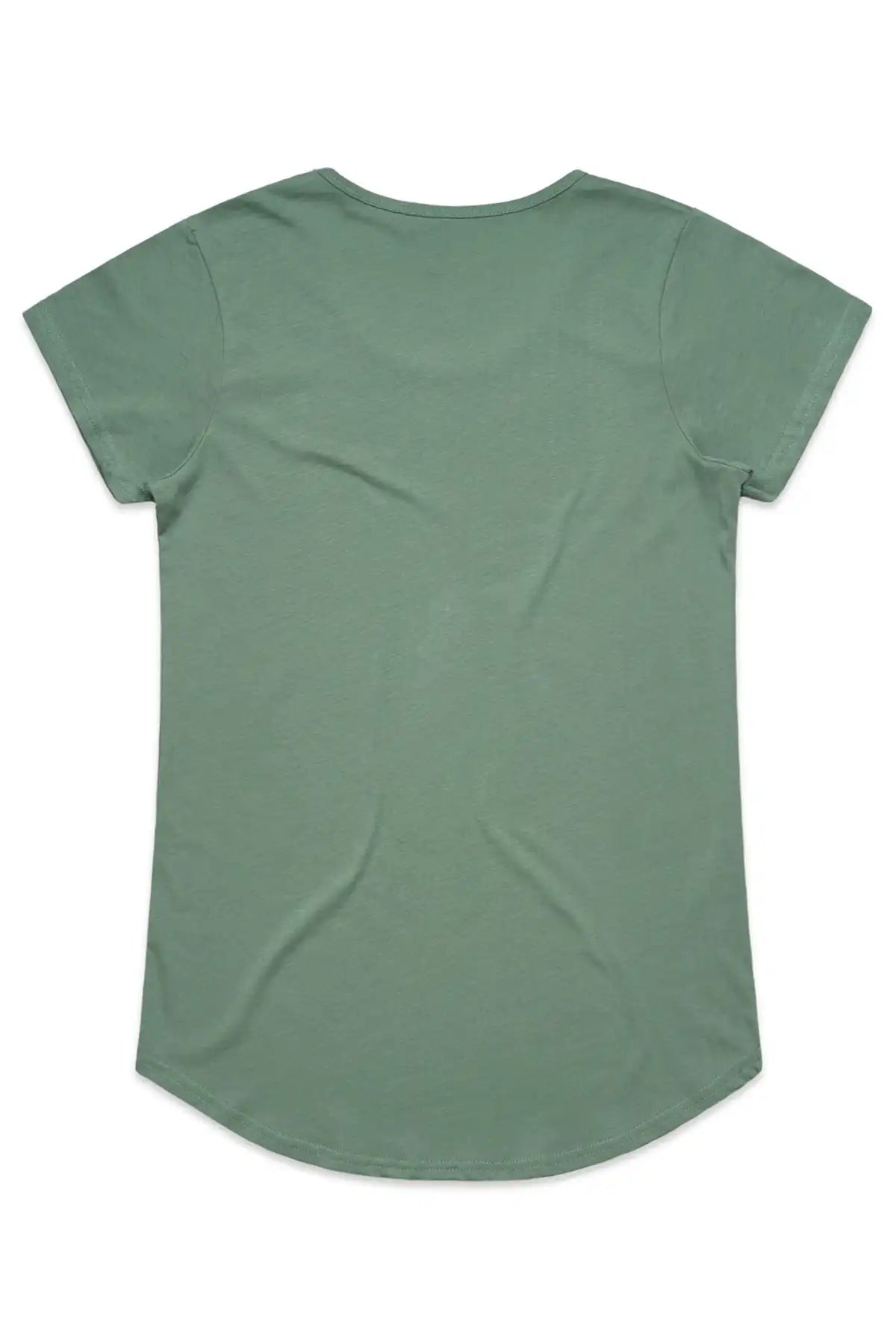 Green t-shirt on a white background