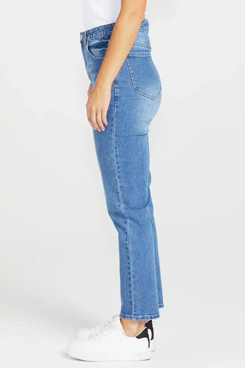 Women's Nat Jean in 80 Vintage Wash side view