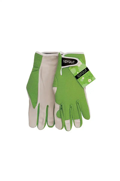 Front View - Annabel Trends Sprout Goatskin Gloves - Olive