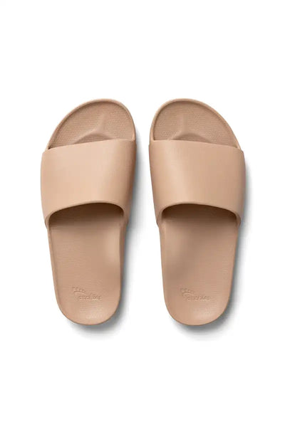 Archies Arch Support Slides in Tan Full