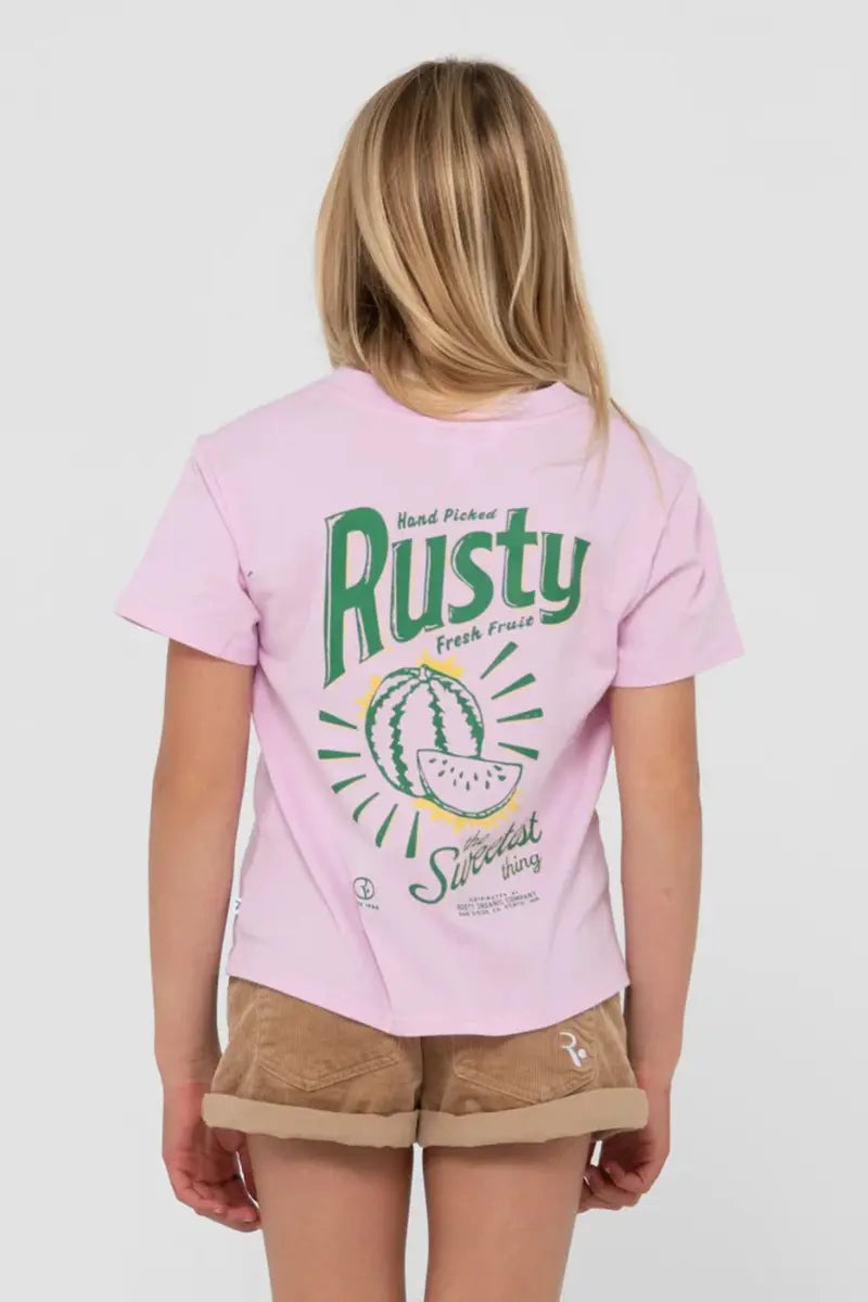 back view of the Rusty Girls Sweetest Thing Relaxed Tee