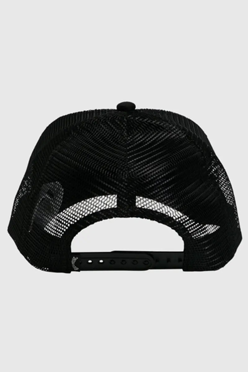 back view of the Billabong Groms Arch Trucker Cap in Black