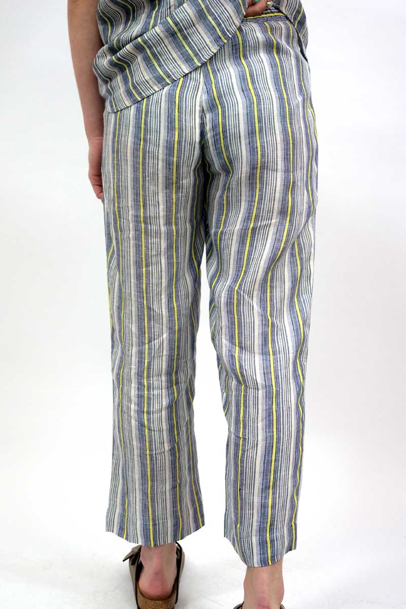 Back view of the Naturals by O & J Linen Pants - Naval Gazing
