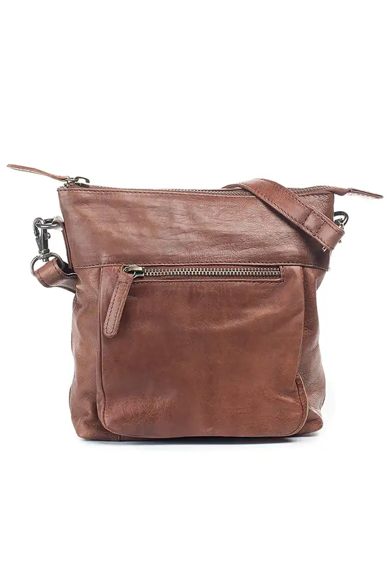 Dusky robin bella bag in brown leather