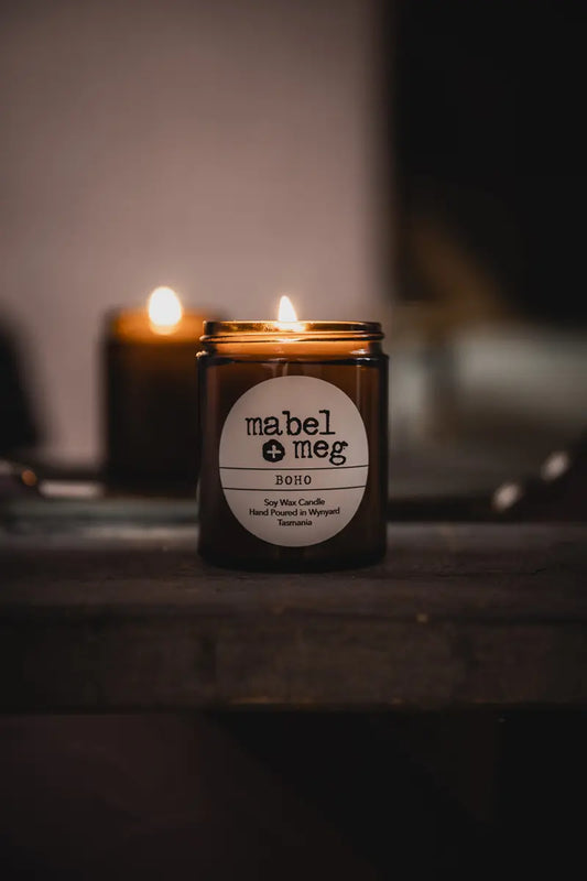 Mabel + Meg Soy Candle in Boho - Classic alight