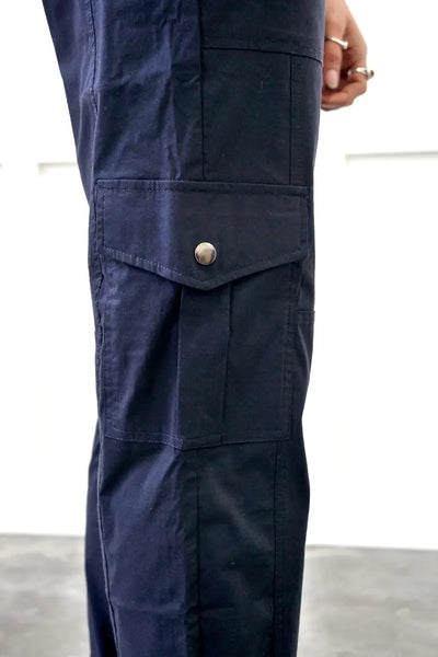 Foil The Goods Pant in Navy cargo pocket detail view