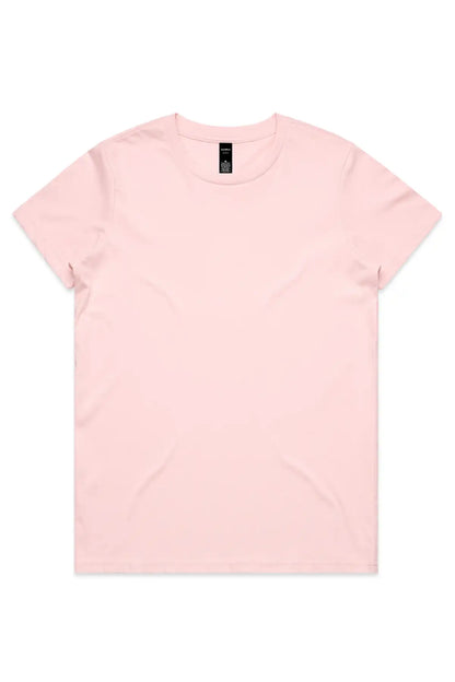 Plain pink t-shirt on a white background