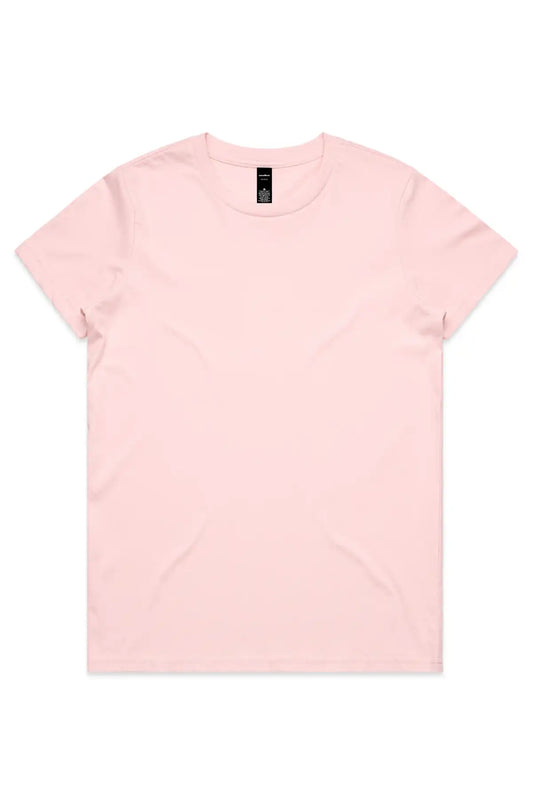 Plain pink t-shirt on a white background