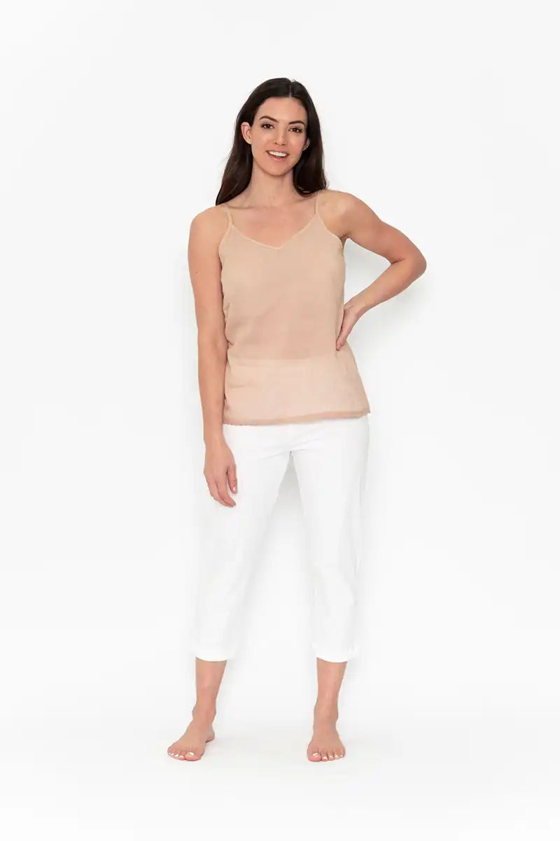 Orientique Cami Short slip in Skin colour