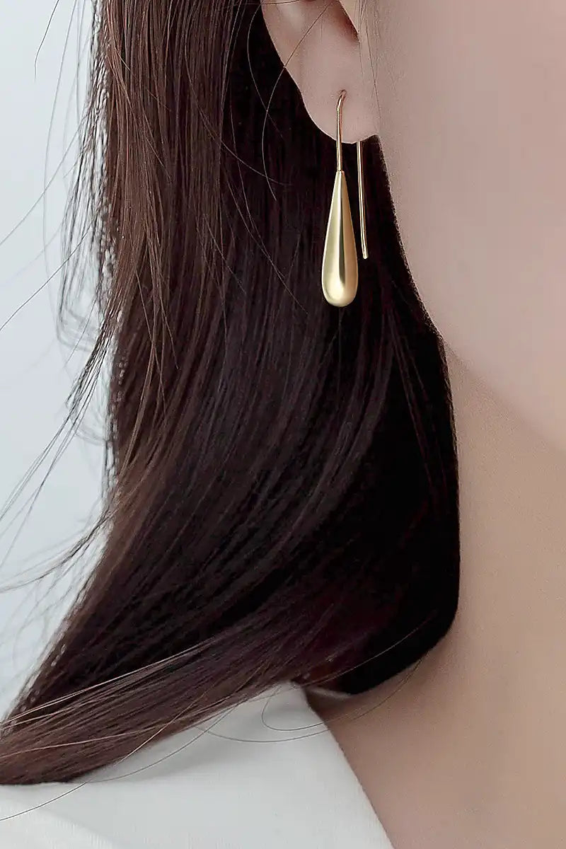Droplet Earring Gold plated sterling silver 