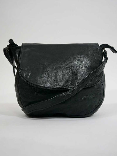 front of the Rugged Hide Bag - Jessica Cross Body Black