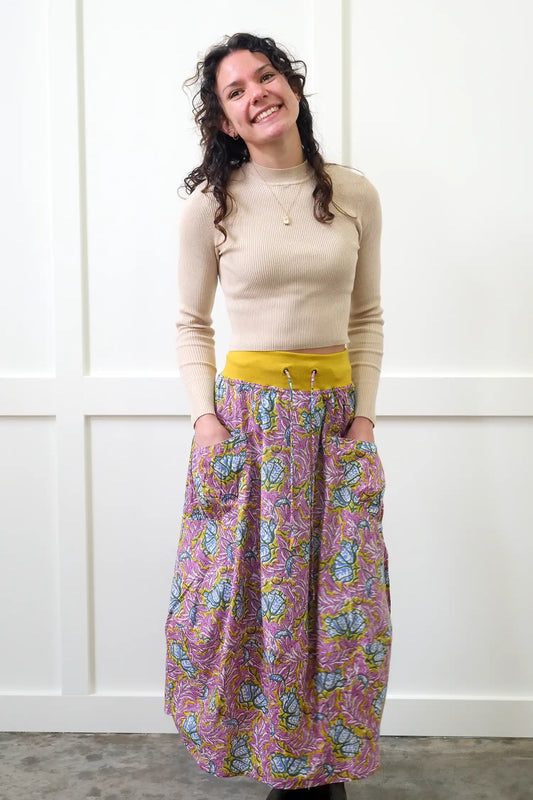 Boom Shankar Guru Skirt in Poppy